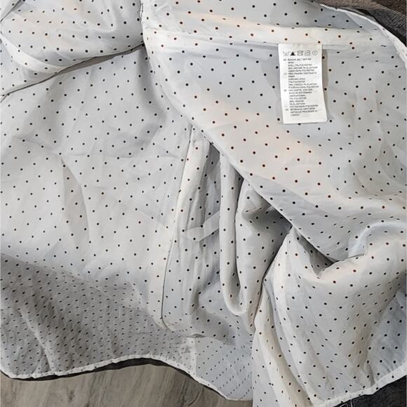 H and M‎ 40s 50s vibes Academia Grey fit n flare dress size 6 - Picture 5 of 7